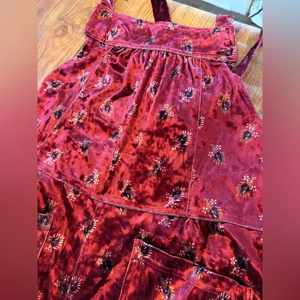 Natural Life Red Velvet Kids Overalls - Picture 10 of 12